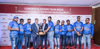 IndusInd Bank felicitates Team India Champions
