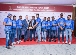 IndusInd Bank felicitates Team India Champions