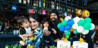 Jaspreet Singh’s twin kids 1st party